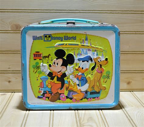 vintage disney metal lunch box|walt disney world lunch box.